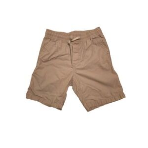 Gap Kids Boys Tan Khaki Pull On Chino Shorts Size XL 12 Elastic Waist Cotton